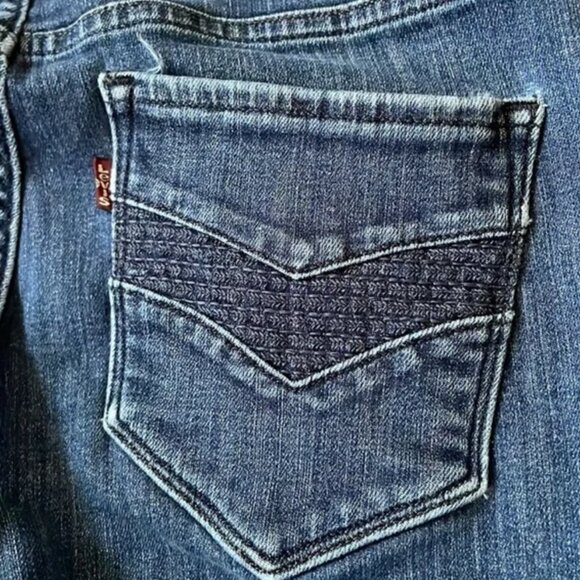 Levi's Jeans Womens 10 30 Blue Demi Curve Classic Medium Wash Western Farm Rodeo - Picture 9 of 10